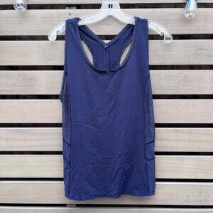 Lululemon Embodiment Racerback Mesh Sides Tank Top Midnight Navy Blue Sz 8